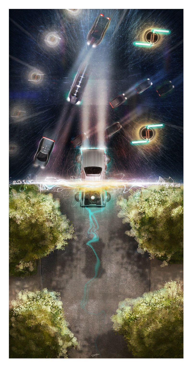 Illustration for article titled These Top-Down Back To The FutureĀ Posters Are Absolutely Gorgeous